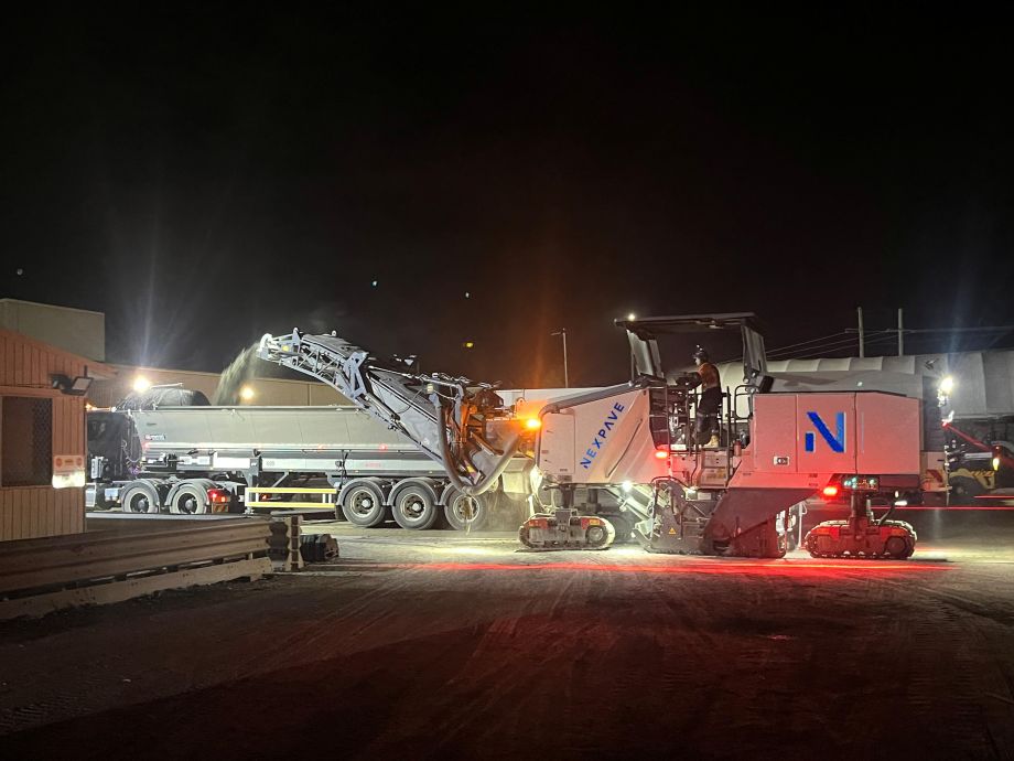 Nexpave staff profiling road. 